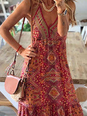 Vorioal Sexy Print Dress