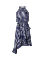 Vorioal Irregular Polka Dot Dress