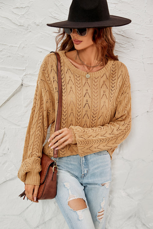 More To Love Tie-Back Knit Sweater - 2 Colors