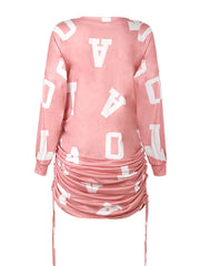 Vorioal Lrregular Long Sleeve Dress