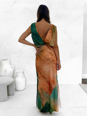 Vorioal Sexy Open Back Dress