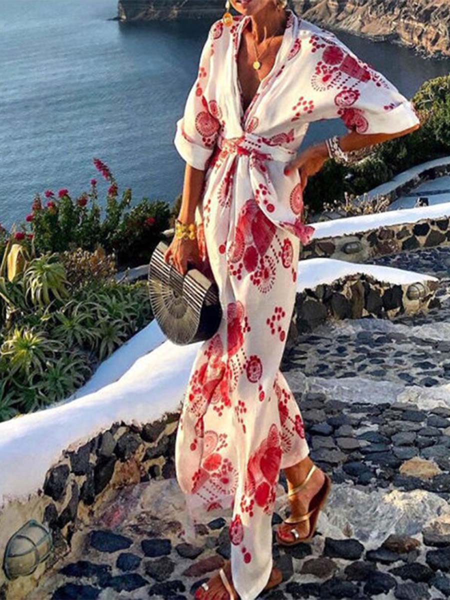 Vorioal Fashion Print Dress