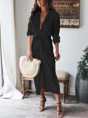 Vorioal Colorful Shirt Dress