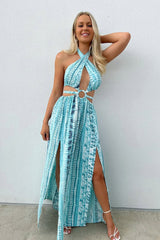 Zebra Print Binding Mini Dress