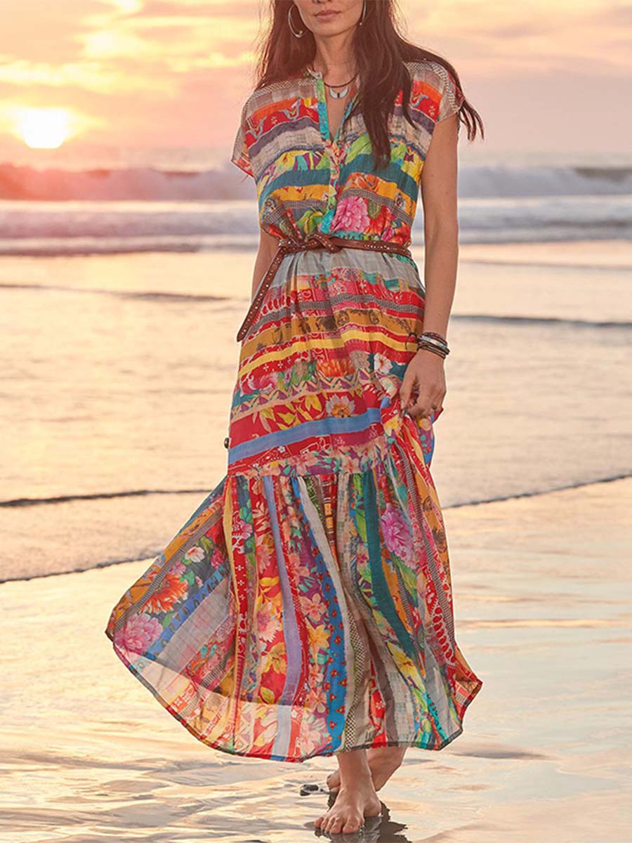 Vorioal Casual Vacation Dress