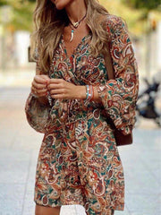 Vorioal Printed Loose Dress