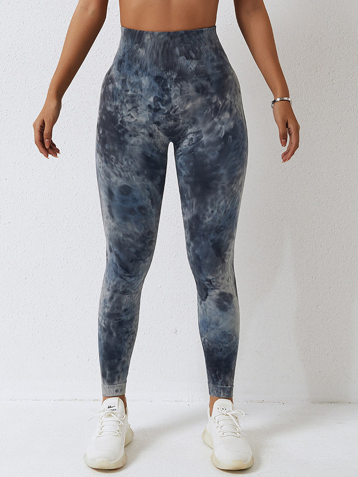 Tie Dye Scrunch Back Yoga Leggings