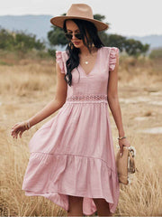 Vorioal Hollow Stitching Dress