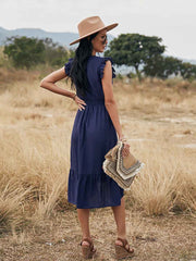 Vorioal Hollow Stitching Dress