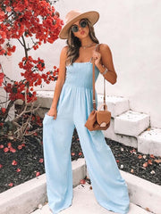 Vorioal Sling Pocket High Waist Jumpsuit