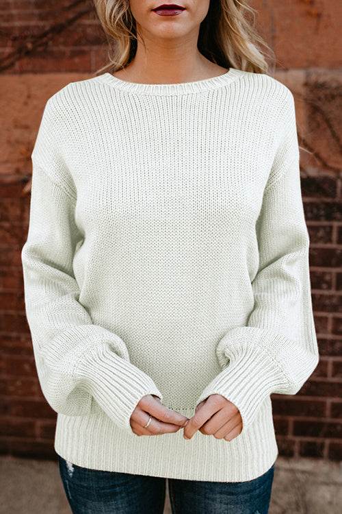 Pleasure to Meet You Bowknot -back Sweater - 4 Colors