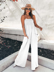 Vorioal Sling Pocket High Waist Jumpsuit