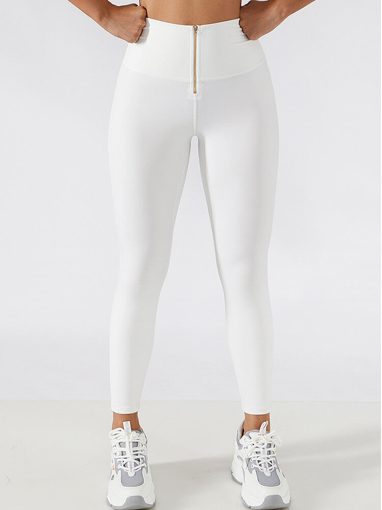 Empowered Zip Front High Waist Leggings