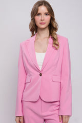 Single Button Closures Vertigo Blazer