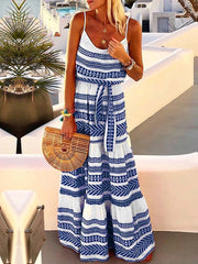 Vorioal Geometric Printed Dress