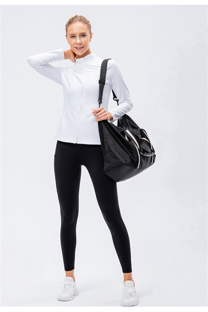 Zip Pocket Fleece Jacket & Leggings Set