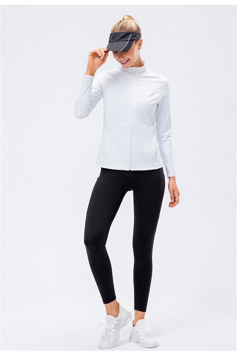 Zip Pocket Fleece Jacket & Leggings Set