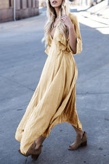 Love of Mine V-neck Flare Maxi Dress