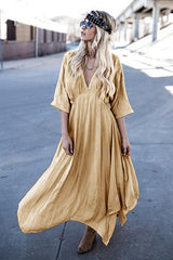 Love of Mine V-neck Flare Maxi Dress