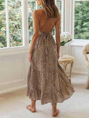 Vorioal Lace-up Fashion Dress