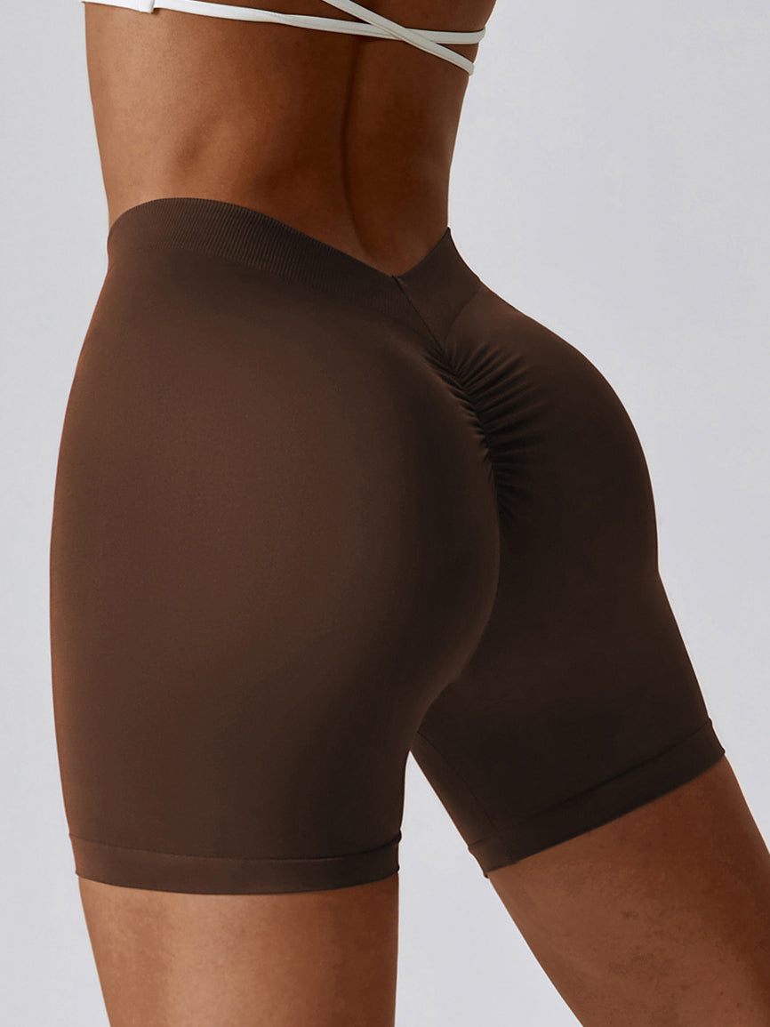 Seamless Back V Scrunch Shorts