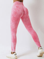 Tie Dye Scrunch Back Yoga Leggings