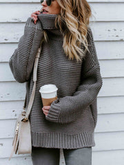 Vorioal Loose Turtleneck Warm Sweater