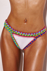 Handgefertigte gehäkelte, wendbare Triangel-Bikinihose