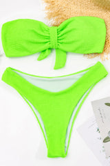 Lime Crinkle Bikini Bottoms