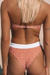 Red Polka Dot High Tide Bikini Bottom